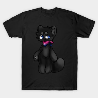 Bisexual Anthro Black Cat T-Shirt